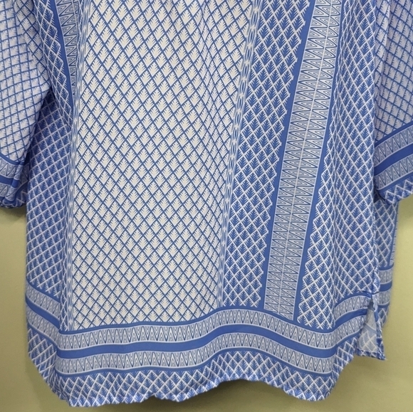 Norm Thompson Printed Tunic Popover Sz PM - Picture 4 of 13